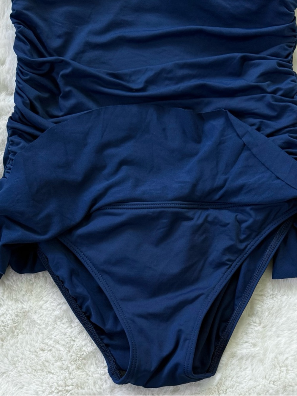 LAUREN RALPH LAUREN 8 Bel Air Skirted One Piece Swimsuit • Retro Halter - Picture 7 of 13
